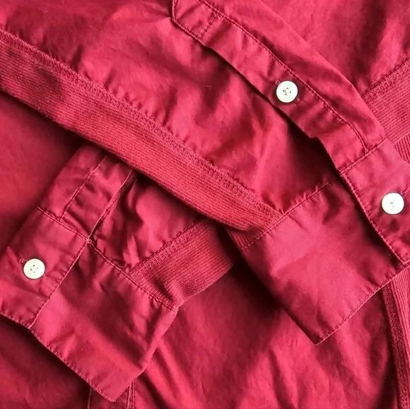 Converse One Star, Size XS, Red Long Sleeve Button-Down Shirt - Picture 6 of 11